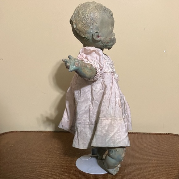 Scary Creepy Halloween Hand Painted Doll Prop Decor - Picture 5 of 11